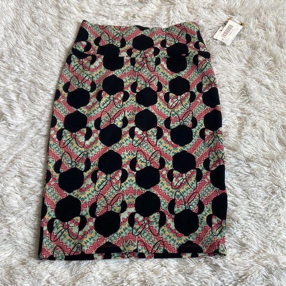 LuLaRoe Minnie Mouse Cassie Pencil Skirt - Picture 1 of 9